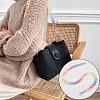 Rainbow Color Acrylic Curb Chain Bag Strap FIND-WH0143-47A-9