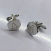 Brass Cufflinks for Men's Shirt DIY-WH0449-25-1