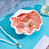 Shell Shaped Porcelain Jewelry Storage Trays for Rings AJEW-WH0077-077-4