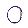 Stainless Steel Cable Wire Keychain AJEW-YWC0004-01G-1