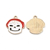 Halloween Light Gold Tone Alloy Enamel Pendants ENAM-P247-14KCG-1