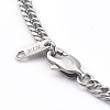 304 Stainless Steel Diamond Cut Cuban Link Chain Necklaces NJEW-JN03368-01-3
