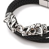 Braided Microfiber Leather Multi-strand Bracelets BJEW-B096-21E-2