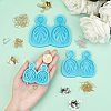 DIY Leaf Dangle Stud Earrings Silicone Molds DIY-OC0003-96-3