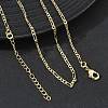 1.8MM Brass Figaro Chain Necklaces for Women KK-CBA2293-08G-1