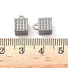 304 Stainless Steel Pendant Rhinestone Settings LS-STAS-C148-05P-3