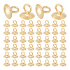 100Pcs 304 Stainless Steel Bead Cap Pendant Bails STAS-UN0042-26A-1