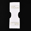 Folding Word Pattern Paper Jewlery Display Cards for Necklaces CDIS-T004-17-1