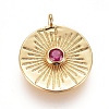 Brass Micro Pave Cubic Zirconia Pendants ZIRC-L075-63A-2