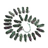 Natural Ruby in Zoisite Double Terminated Point Beads Strands G-H069-A08-01-2