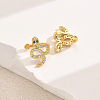 Brass Snake Cuff Earrings ML7793-5