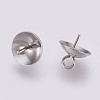 Tarnish Resistant 201 Stainless Steel Cup Peg Bails Pendants STAS-I088-M-01P-2