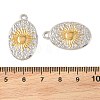 Two Tone Textured 304 Stainless Steel Pendants STAS-L314-10GP-04-3