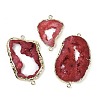 Dyed Natural Druzy Agate links G-R012-05G-06-1