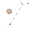Handmade Natural Labradorite Beaded Chains Earring & Necklaces Sets SJEW-JS01342-03-4