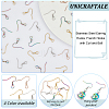 80Pcs 4 Colors 304 Stainless Steel Earring Hooks STAS-UN0054-22-5