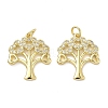 Brass Micro Pave Cubic Zirconia Pendants KK-A282-12G-1