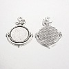 Anchor Tibetan Style Alloy Big Pendant Cabochon Bezel Settings LS-PALLOY-K109-18AS-RS-2