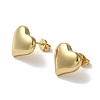 Heart Rack Plating Brass Stud Earrings EJEW-L224-69G-2