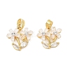 Brass Micro Pave Cubic Zirconia Charms CU-CBA8C34-01G-02-1