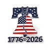 USA Independence 250 Year Commemorative Alloy Enamel Lapel Pin Backs JEWB-B046-01C-P-1