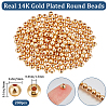 Beebeecraft 200Pcs Rack Plating Brass Beads KK-BBC0011-15B-2