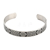 Non-Tarnish 304 Stainless Steel Open Cuff Bangles BJEW-P300-01P-2