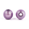 Spray Painted Acrylic Beads MACR-Q154-6mm-N08-2