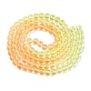 Baking Painted Transparent Glass Beads X-DGLA-M001-8mm-08-2