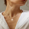 1Pc Zinc Alloy Sun Pendant Cable Chain Necklaces NJEW-LP0003-21G-1
