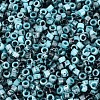 Opaque Picasso Cylinder Glass Beads SEED-Q039-06A-17-3