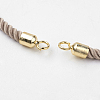 Nylon Twisted Cord Bracelet Making MAK-K007-04G-2