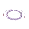 Round Glass Seed Braided Bead Bracelets BJEW-MZ00088-03-1