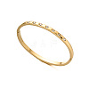 304 Stainless Steel & Crystal Rhinestone Hinged Bangles for Women WGC4C17-01-2