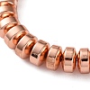 Electroplated Synthetic Non-magnetic Hematite Beads Strands G-C248-A01-5x8mm-02-3