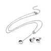 Feng Shui 304 Stainless Steel Jewelry Sets SJEW-H144-08P-1