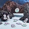 20Pcs 5 Style Opaque Acrylic Pendants SACR-SC0001-06-5