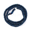 Electroplated Non-magnetic Hematite Beads Strands G-P571-B01-01F-2