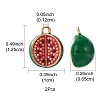 2Pcs Brass Enamel Charms KK-YW0001-73-3