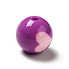 Two Tone Opaque Acrylic Beads SACR-K003-03D-2