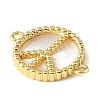 Brass & Natural White Shell Connector Charms SH-CBA6938-17G-01-2