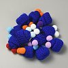Woolen Crochet Mini Hat with Double Pom Pom Ball DIY-WH0032-56B-1