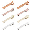 8Pcs 4 Colors Polyester Alligator Hair Clips PHAR-TADJ0001-02-1