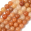 Natural Red Aventurine Bead Strands G-P257-02-10mm-01-2