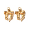 304 Stainless Steel Rhinestone Pendants RB-CBA350D-05G-A-1
