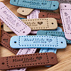 Microfiber Leather Labels DIY-TA0003-14-13