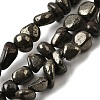 Natural Pyrite Nuggets Beads Strands G-I125-82-2