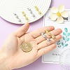 6Pcs 2 Colors Brass & Rhinestone Fold Over Clasps FIND-CJ0005-97-4