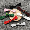 12Pcs Polyester Resin Cheongsam Buckle for Chinese Formal Dress DIY-CY0001-86C-4