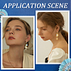 DIY Brass Star Moon Sun Leverback Earring Making Kit DIY-SC0025-86-5
